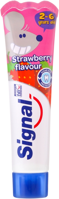 Дитяча зубна паста зі смаком полуниці - Signal Kids Toothpaste — фото N1