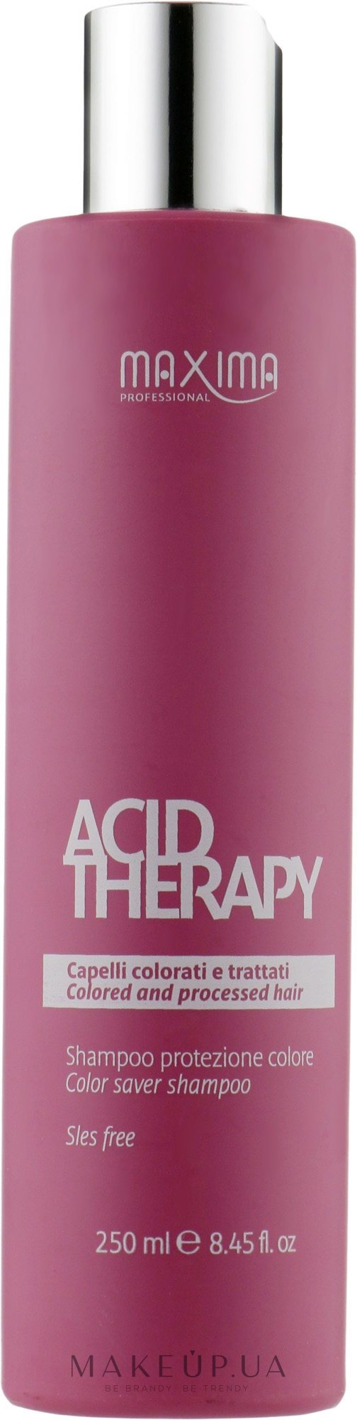 Шампунь для защиты цвета окрашенных волос - Maxima Acid Therapy Shampoo — фото 250ml