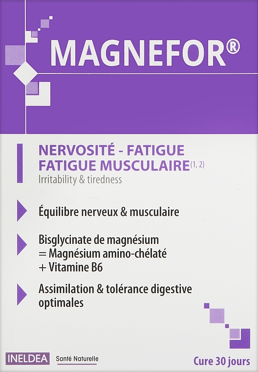 Комплекс "MAGNEFOR" проти нервозності, втоми та м'язової втоми - Ineldea Sante Naturelle — фото N1