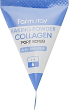 Скраб для обличчя із содою та колагеном - FarmStay Collagen Baking Powder Pore Scrub — фото N2