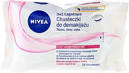 Салфетки для демакияжа для сухой и чувствительной кожи - NIVEA Aqua Effect Wipes — фото N1