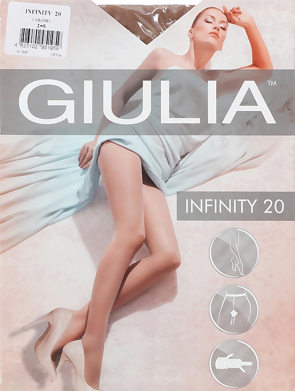 Колготки для женщин "Infinity " 20 Den, caramel - Giulia — фото N1