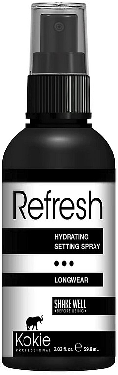 Сяйний фіксатор макіяжу - Kokie Professional Refresh Setting Spray  Refresh Dewy — фото N1