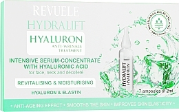 Сыворотка-концентрат с гиалуроновой кислотой в ампулах - Revuele Hydralift Hyaluron Anti-Wrinkle Treatment — фото N1