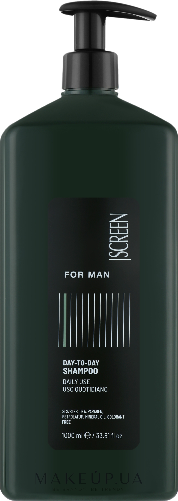 Мужской шампунь для волос, для ежедневного использования - Screen For Man Day-To-Day Shampoo  — фото 1000ml