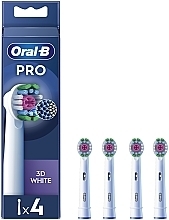 Змінні насадки для електричної зубної щітки, 4 шт. - Oral-B Pro 3D White — фото N1