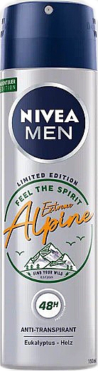Дезодорант-спрей для чоловіків - NIVEA MEN Extreme Alpine Anti-Transpirant Deo Spray — фото N1