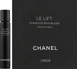 Набор "Двойное действие для контура глаз" - Chanel Le Lift Anti-Wrinkle Flash Eye Revitalizer (eye/ser/5 ml + eye/patch/10x2 pcs) — фото N2