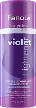 Фиолетовый осветляющий порошок - Fanola No Yellow Violet Lightener Powder — фото N1