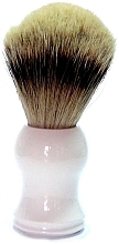 Парфумерія, косметика Помазок для гоління з ворсом борсука, пластик, білий - Golddachs Pure Bristle Plastic White