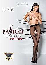 Парфумерія, косметика Колготки еротичні з вирізом Tiopen 015, 20 Den, black - Passion