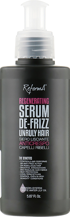 Випрямлювальна та регенерувальна сироватка - ReformA Regenerating Serum De-Frizz — фото N1