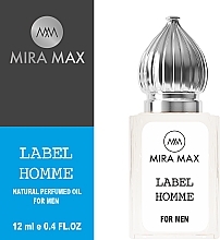 Духи, Парфюмерия, косметика Mira Max Label Homme - Парфюмированное масло для мужчин