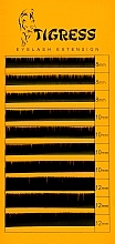 Духи, Парфюмерия, косметика Ресницы для наращивания 10 л, MIX черные, изгиб B, толщина 0.07мм, длина 8(3)*10(4)*12(3)мм - Tigress