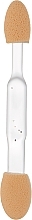 Духи, Парфюмерия, косметика Аппликатор для теней 6,5 см CS08W, прозрачная ручка, белый - Cosmo Shop