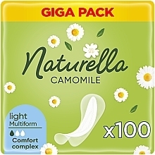 Парфумерія, косметика Щоденні гігієнічні прокладки,  100 шт - Naturella Camomile Light Multiform