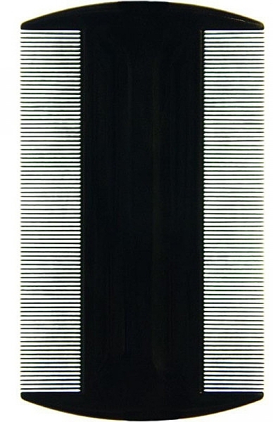 Гребінь із тонкими зубчиками, двосторонній 9.5 см, Pe-139, чорний - Disna — фото N1