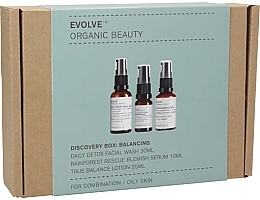 Парфумерія, косметика Набір - Evolve Organic Beauty (detox/30ml + serum/10ml + lotion/25ml