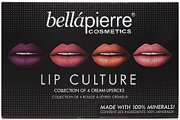 Духи, Парфюмерия, косметика Набор - Bellapierre Lip Culture 4 Pack Cream Lipsticks (l/stick/4x3.5g)