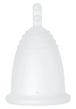 Менструальная чаша с ножкой, размер L, прозрачная - MeLuna Sport Menstrual Cup Stem — фото N1