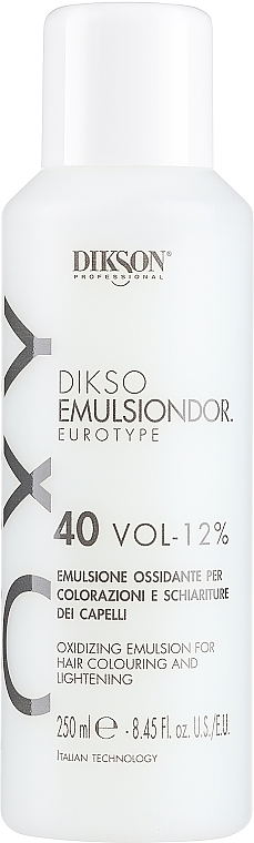 Оксикрем універсальний 12% - Dikson Tec Emulsiondor Eurotype 40 Volumi — фото N2