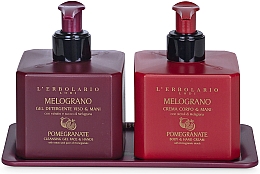 L'Erbolario Pomegranate - Набор (h/gel/250ml + h/cr/250ml + acc/2pcs) — фото N2