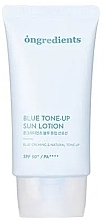 Парфумерія, косметика Сонцезахисний лосьйон для обличчя - Ongredients Blue Tone-up Sun Lotion SPF 50+ PA++++