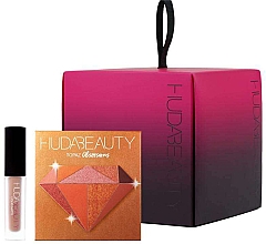 Парфумерія, косметика Набір - Huda Beauty Sleigh All Day Set Topaz & Girlfriend (eyeshadow/9.9g + lipstick/1.9ml)