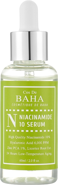 УЦЕНКА Сыворотка для лица с ниацинамидом и цинком - Cos De BAHA Niacinamide Serum with Zinc * — фото N6