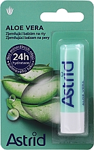 Зволожувальний бальзам для губ з алое вера  - Astrid Moisturizing Aloe Vera Lip Balm 24H — фото N1