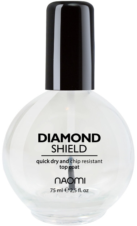 Быстросохнущий алмазный закрепитель для лака - Naomi Diamond Shield Top Coat