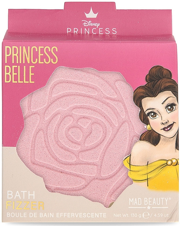 Бомбочка для ванны "Принцесса Белль" - Mad Beauty Disney POP Princess Bath Fizzer Belle — фото N1