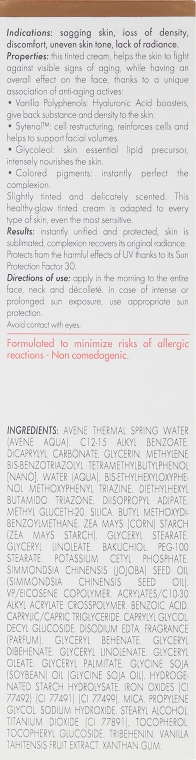Крем для упругости кожи лица с тонирующим эффектом - Avene Eau Thermale Derm Absolu Cream SPF30 — фото N3