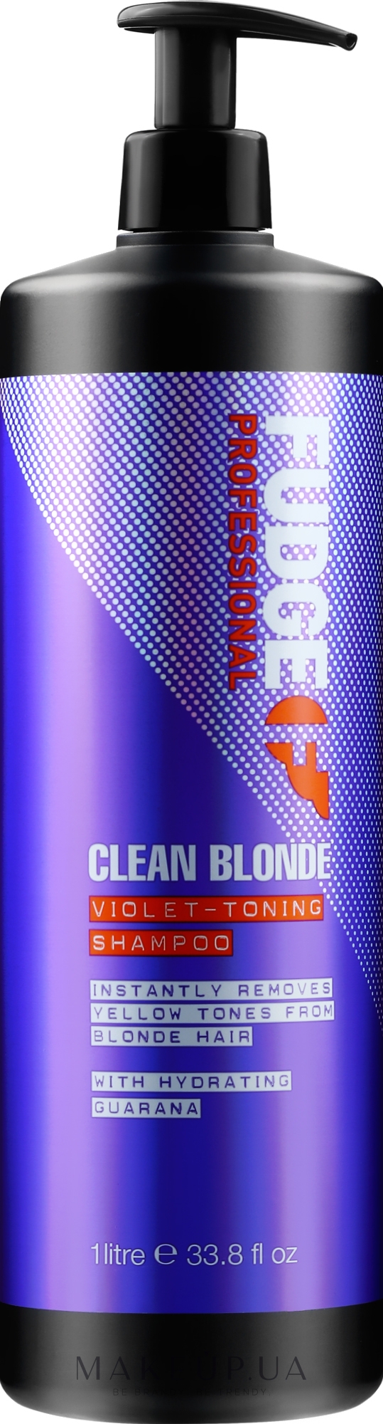 Шампунь для придания серебристого оттенка - Fudge Clean Blond Violet Toning Shampoo — фото 1000ml