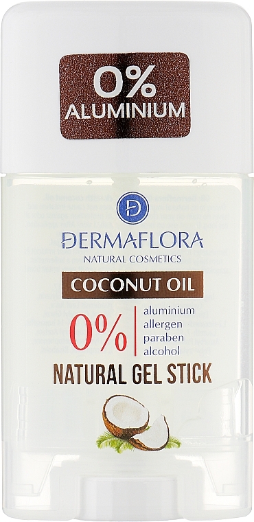 Гелевый дезодорант-стик с кокосовым маслом - Dermaflora Natural Gel Stick Coconut Oil — фото N1