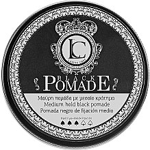 Духи, Парфюмерия, косметика Черная помада для стайлинга волос для мужчин - Lavish Care Black Pomade Medium Hold Black