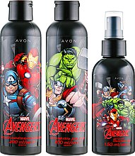 Парфумерія, косметика Avon Marvel Avengers - Набір (edt / 150ml + sh / gel / 200 + sham / cond / 200ml)