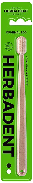 Зубна щітка середньої жорсткості - Herbadent Original Eco Medium Toothbrush — фото N1