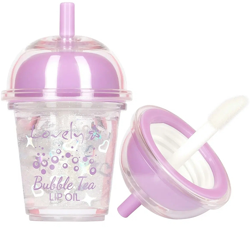 Олія для губ - Lovely Bubble Tea Lip Oil — фото N1