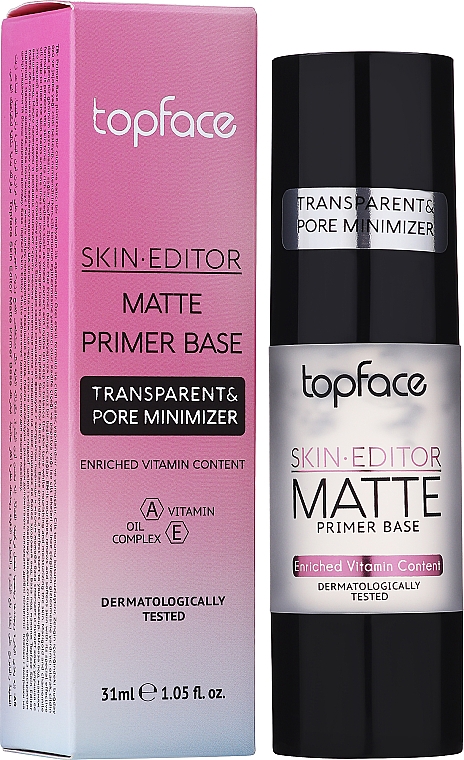 База під макіяж з матовим ефектом - TopFace Skin Editor Matte Primer Base — фото N2