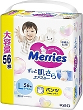 Трусики-підгузники для дітей L (9-14 кг), 56 шт. - Merries — фото N3