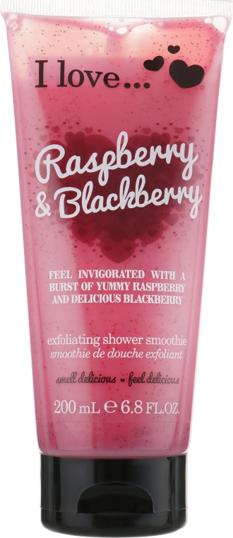 Скраб для тіла - I Love... Raspberry & Blackberry Exfoliating Shower Smoothie — фото N1