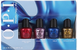 Набор - OPI Metallic Mega Mix Mini Nail Laquers (lacquer/4x3.75ml) — фото N1