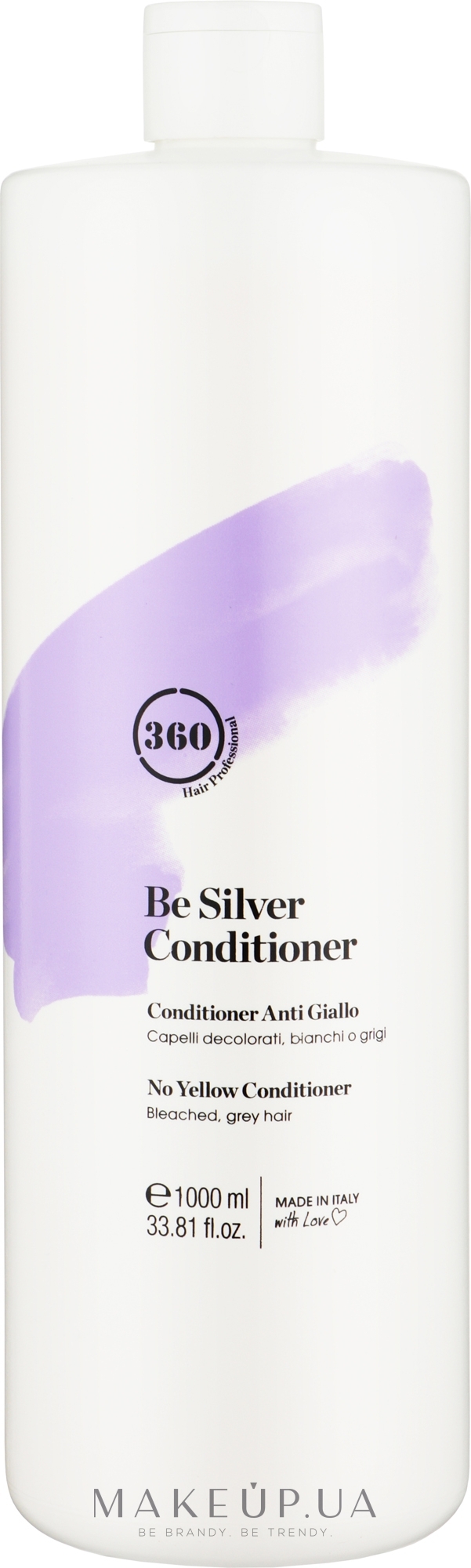 Кондиционер для волос антижелтый "Серебристый блонд" - 360 Be Silver Conditioner — фото 1000ml