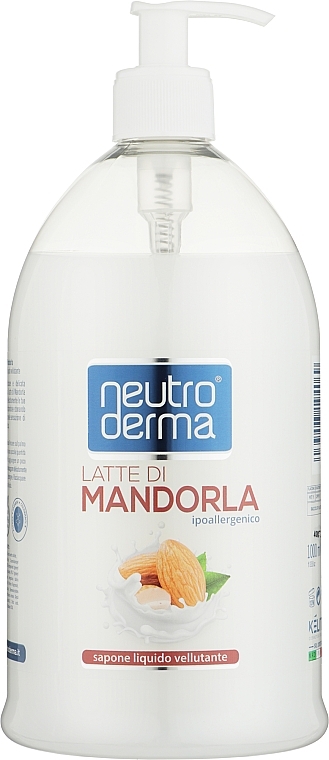 Рідке мило для рук "Мигдальне молочко" - Neutro Derma Latte di Mandorla — фото N1