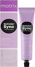 УЦЕНКА Безаммиачный тонер для волос на кислотной основе - Matrix Color Sync Sheer Acidic Toner * — фото N1