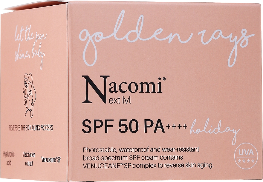 Солнцезащитный крем для лица - Nacomi Next Level Holiday SPF 50 РА++++