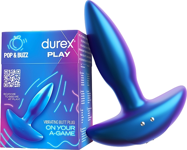 Вибрирующая анальная пробка - Durex Play Vibrating Butt Plug — фото N1