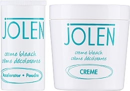 Набір - Jolen Bleach Cream Original Formula (cr/125ml + poudre/30g + cup/1pc) — фото N2