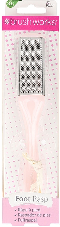 Тертка для стоп, рожева ручка - Brushworks Foot Rasp — фото N1